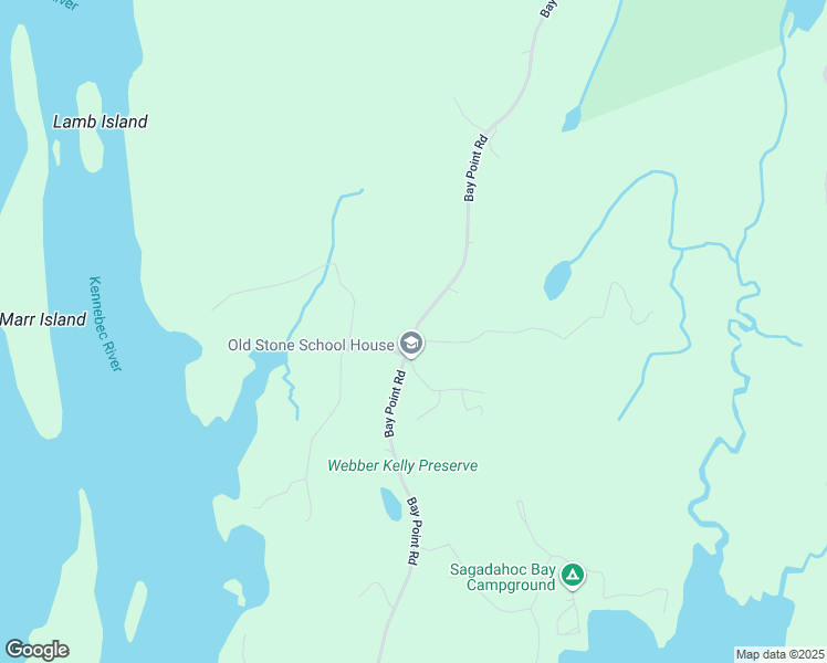 map of restaurants, bars, coffee shops, grocery stores, and more near Bay Point Road in Georgetown