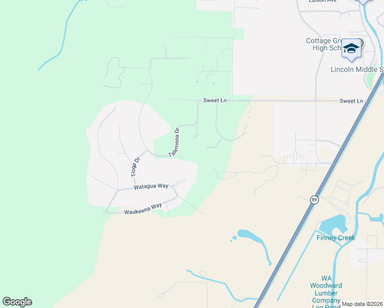 map of restaurants, bars, coffee shops, grocery stores, and more near 231 Talemena Drive in Cottage Grove