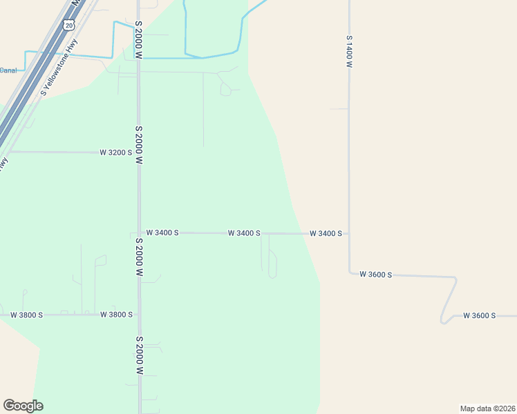 map of restaurants, bars, coffee shops, grocery stores, and more near 1615 West 3400 South in Rexburg