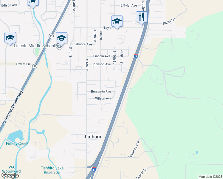map of restaurants, bars, coffee shops, grocery stores, and more near 950 Benjamin Avenue in Cottage Grove