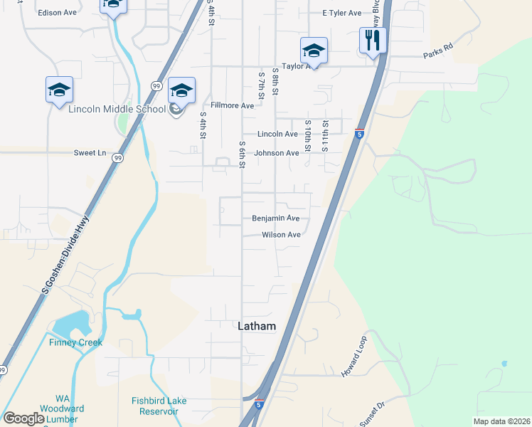 map of restaurants, bars, coffee shops, grocery stores, and more near 2102 South 8th Street in Cottage Grove