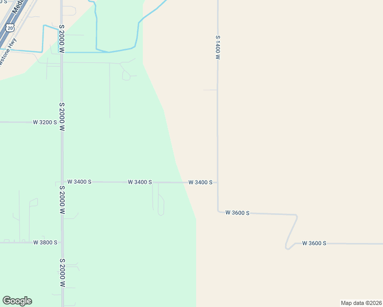 map of restaurants, bars, coffee shops, grocery stores, and more near 3296 South 1400 West in Rexburg