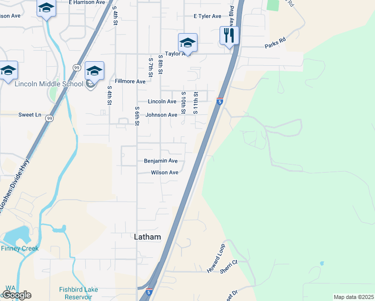 map of restaurants, bars, coffee shops, grocery stores, and more near 2104 Wilson Court in Cottage Grove