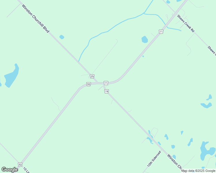 map of restaurants, bars, coffee shops, grocery stores, and more near 5364 Winston Churchill Boulevard in Erin
