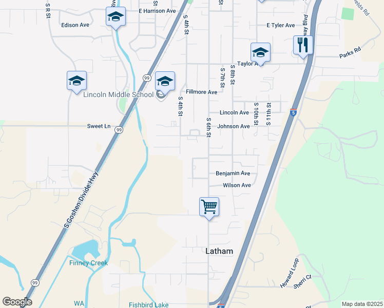 map of restaurants, bars, coffee shops, grocery stores, and more near 511 Grant Avenue in Cottage Grove