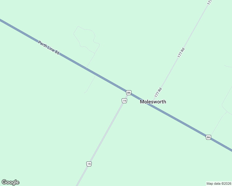 map of restaurants, bars, coffee shops, grocery stores, and more near 8675 Perth Line 86 in Listowel