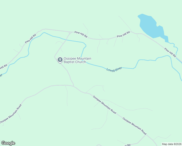 map of restaurants, bars, coffee shops, grocery stores, and more near 50 Chapel Road in Ossipee