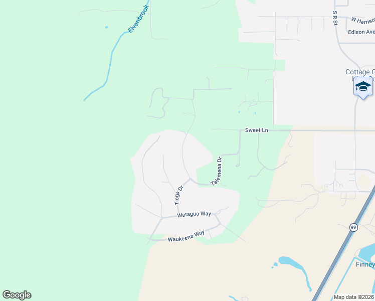 map of restaurants, bars, coffee shops, grocery stores, and more near 326 Talemena Drive in Cottage Grove