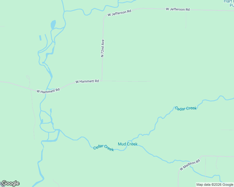 map of restaurants, bars, coffee shops, grocery stores, and more near 3956 West Hammett Road in Pentwater