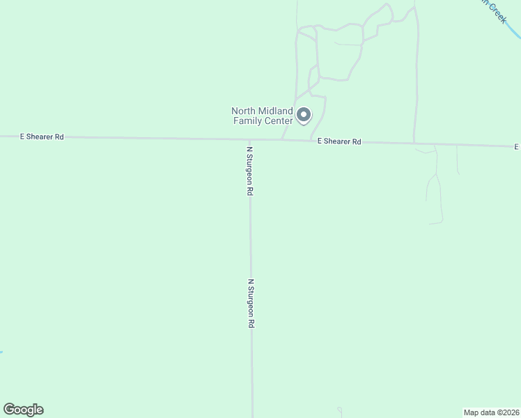 map of restaurants, bars, coffee shops, grocery stores, and more near 5898 North Sturgeon Road in Midland