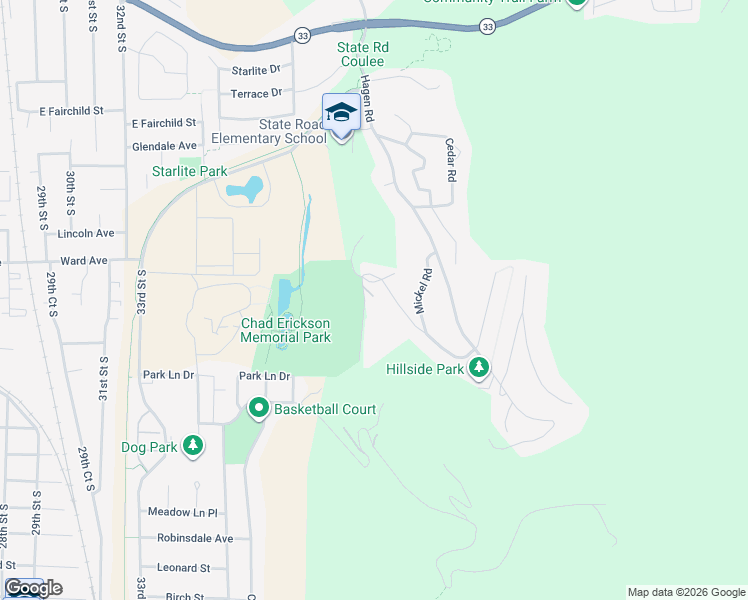 map of restaurants, bars, coffee shops, grocery stores, and more near W5907 Hillcrest Drive in La Crosse