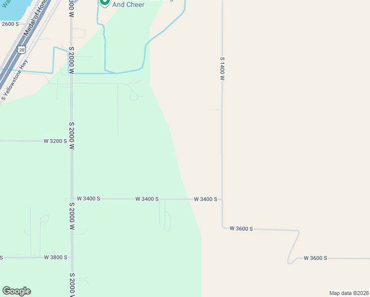 map of restaurants, bars, coffee shops, grocery stores, and more near 3135 South 1400 West in Rexburg