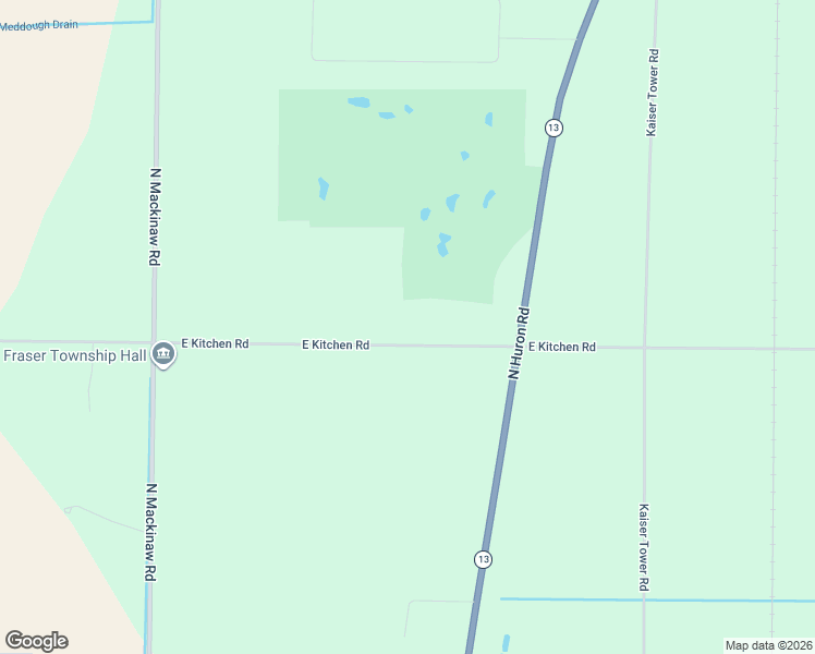 map of restaurants, bars, coffee shops, grocery stores, and more near 1732 East Kitchen Road in Pinconning