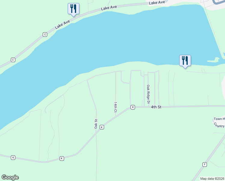 map of restaurants, bars, coffee shops, grocery stores, and more near N3951 14th Court in Montello
