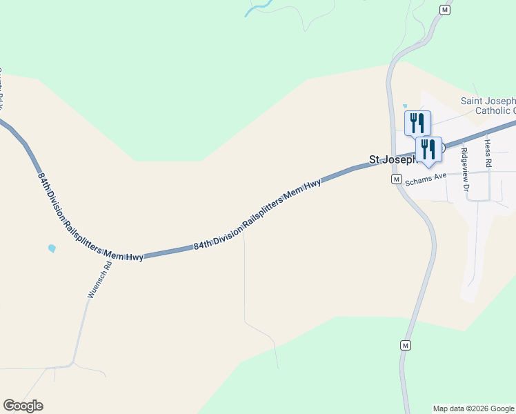 map of restaurants, bars, coffee shops, grocery stores, and more near W2984 Wisconsin 33 in La Crosse