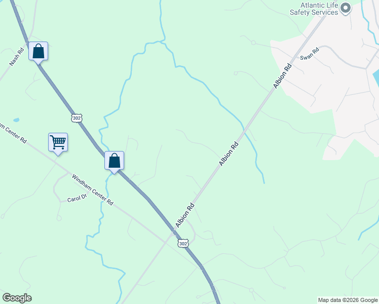 map of restaurants, bars, coffee shops, grocery stores, and more near 11 Pheasant Ridge Drive in Windham