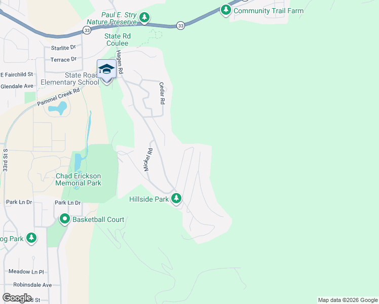 map of restaurants, bars, coffee shops, grocery stores, and more near W5712 Hypoint Drive in La Crosse