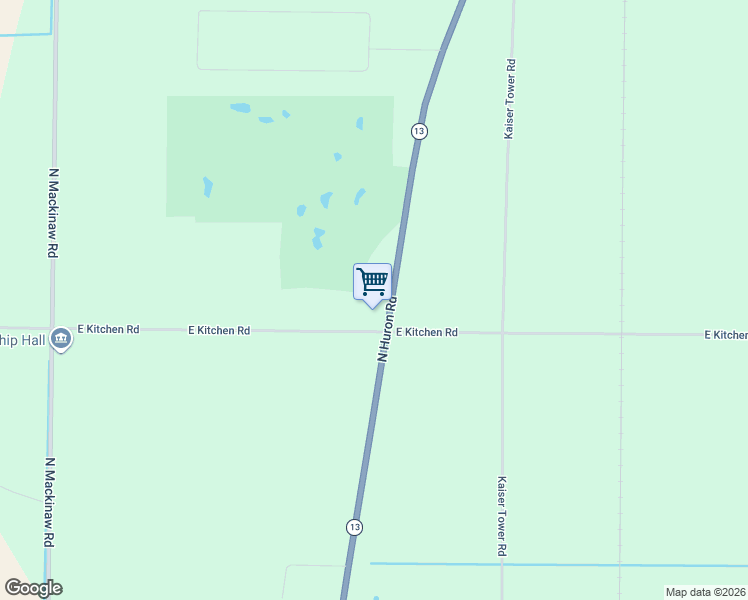 map of restaurants, bars, coffee shops, grocery stores, and more near 1531 North Huron Road in Pinconning
