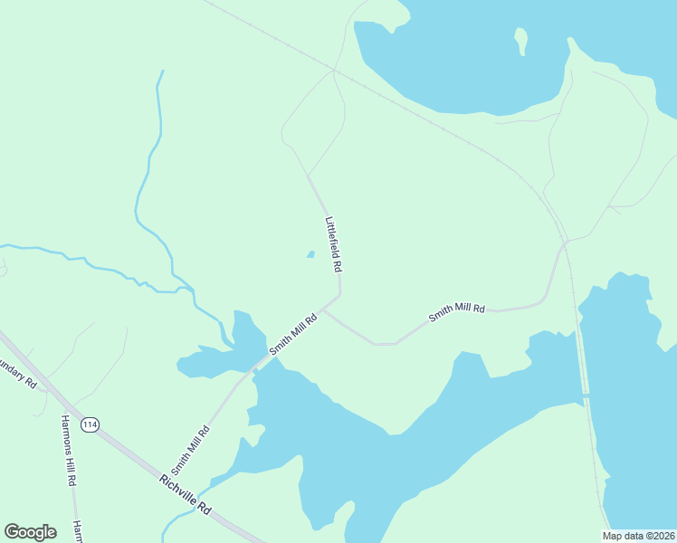 map of restaurants, bars, coffee shops, grocery stores, and more near 25 Littlefield Road in Standish