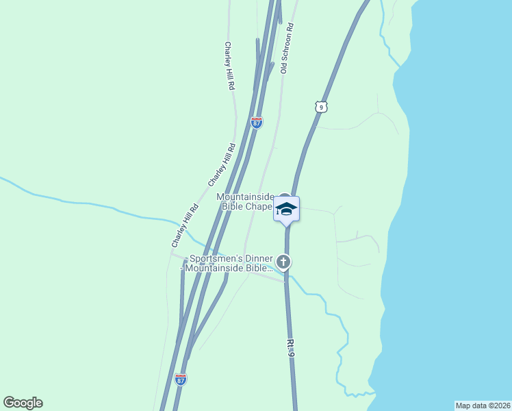 map of restaurants, bars, coffee shops, grocery stores, and more near South Schroon Road in Schroon Lake