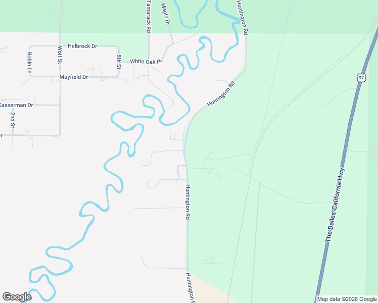 map of restaurants, bars, coffee shops, grocery stores, and more near 17277 Willow Court in Bend