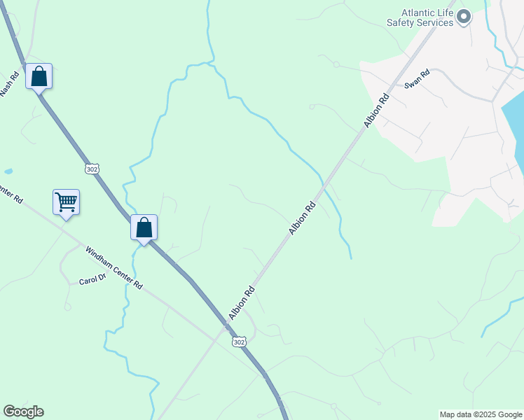 map of restaurants, bars, coffee shops, grocery stores, and more near 12 Pheasant Ridge Drive in Windham