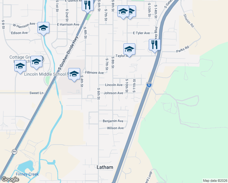 map of restaurants, bars, coffee shops, grocery stores, and more near 810 Johnson Avenue in Cottage Grove