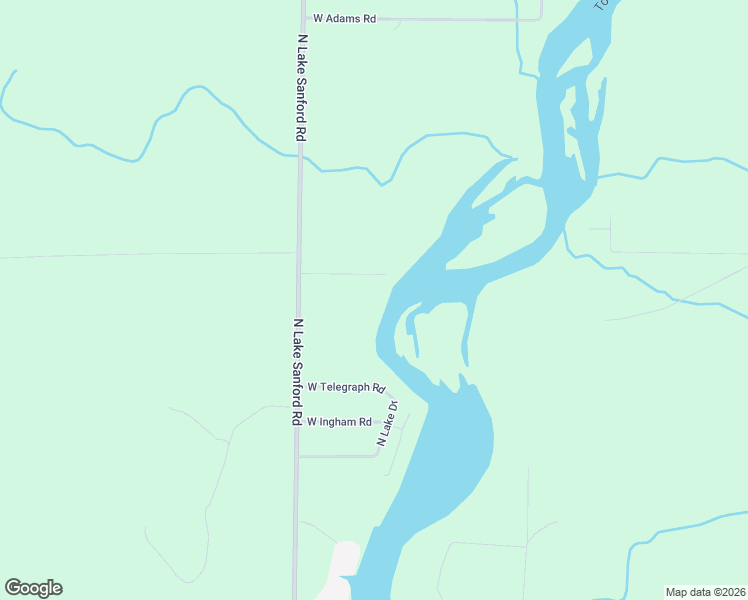 map of restaurants, bars, coffee shops, grocery stores, and more near 5950 North Lake Sanford Road in Sanford