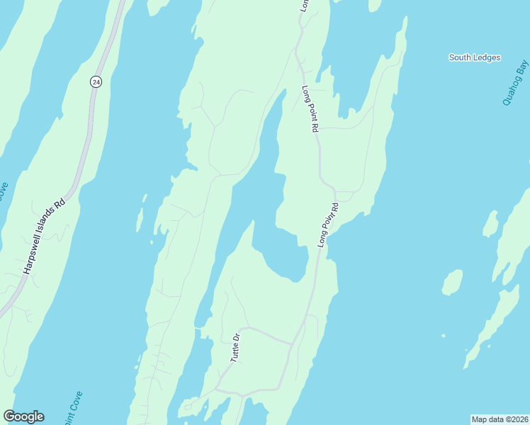 map of restaurants, bars, coffee shops, grocery stores, and more near in Harpswell