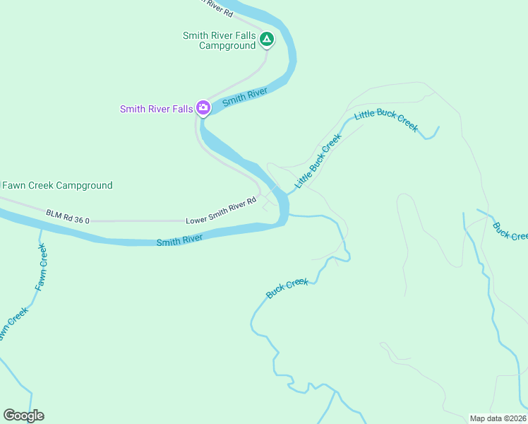 map of restaurants, bars, coffee shops, grocery stores, and more near 27285 Lower Smith River Road in Reedsport