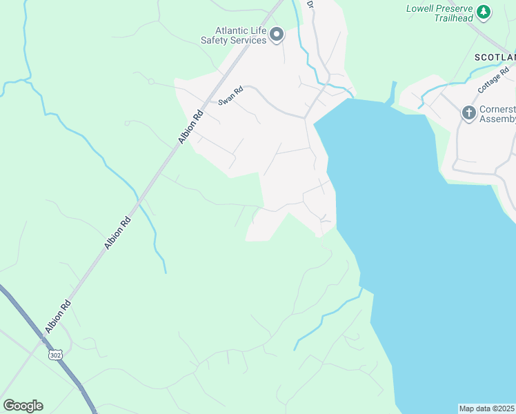 map of restaurants, bars, coffee shops, grocery stores, and more near 61 Overlook Road in Windham