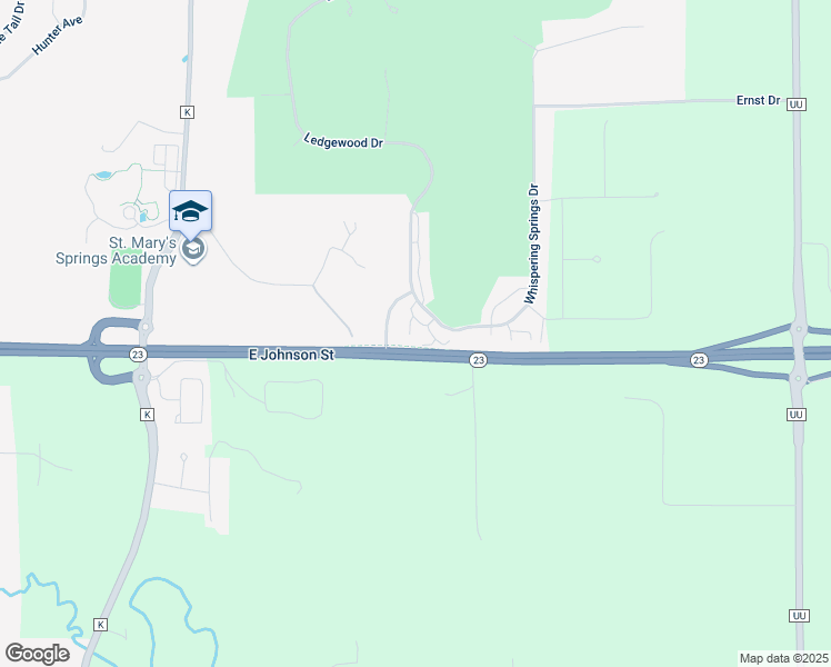 map of restaurants, bars, coffee shops, grocery stores, and more near 184 Ledgewood Drive in Fond du Lac