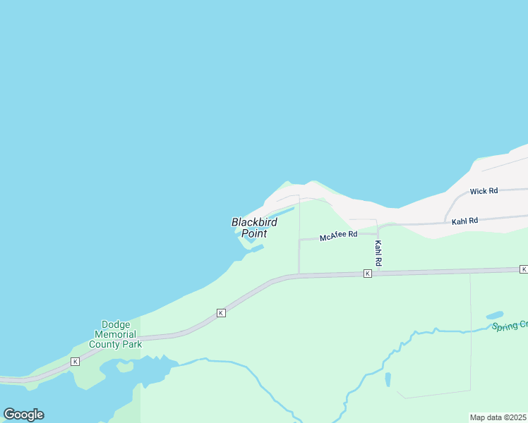 map of restaurants, bars, coffee shops, grocery stores, and more near W3122 Blackbird Point Lane in Markesan