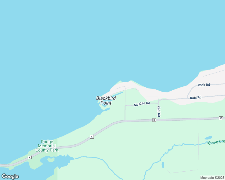map of restaurants, bars, coffee shops, grocery stores, and more near W3122 Blackbird Point Lane in Markesan