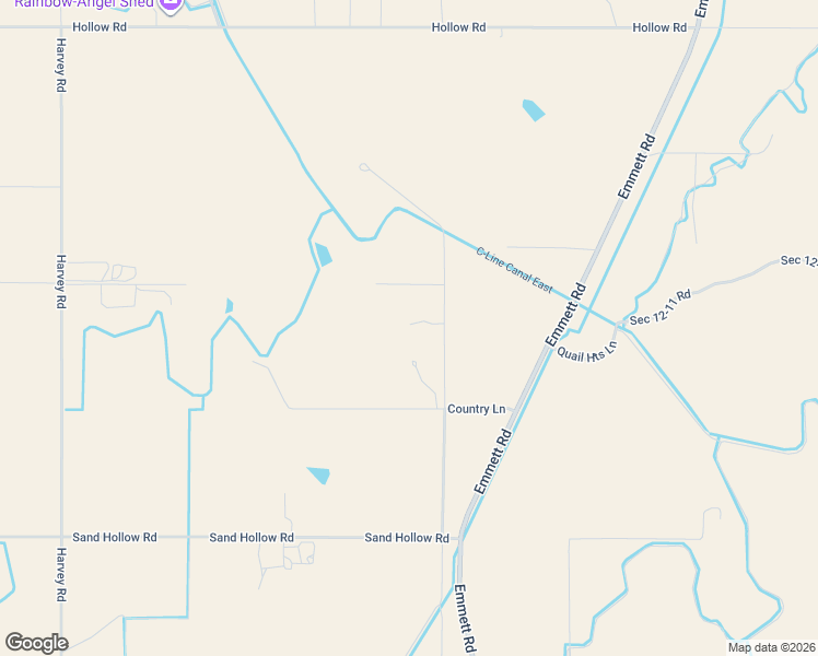 map of restaurants, bars, coffee shops, grocery stores, and more near 28275 Country Lane in Caldwell