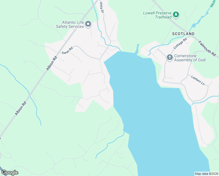 map of restaurants, bars, coffee shops, grocery stores, and more near 17 Amber Lane in Windham