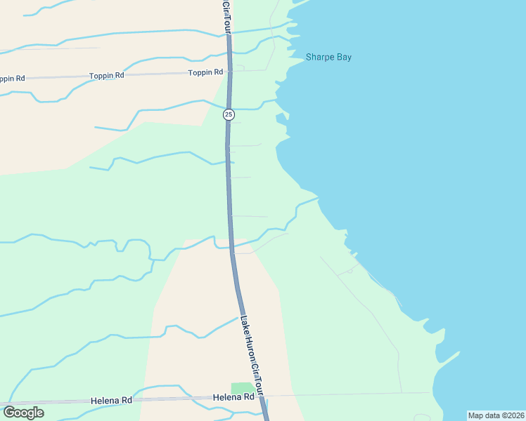 map of restaurants, bars, coffee shops, grocery stores, and more near 2241 South Lake Shore Road in Harbor Beach