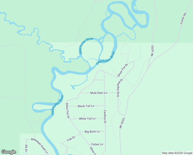map of restaurants, bars, coffee shops, grocery stores, and more near 54668 Silver Fox Drive in Bend