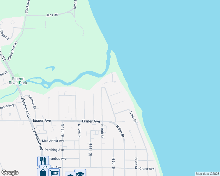 map of restaurants, bars, coffee shops, grocery stores, and more near 3819 North 8th Street in Sheboygan