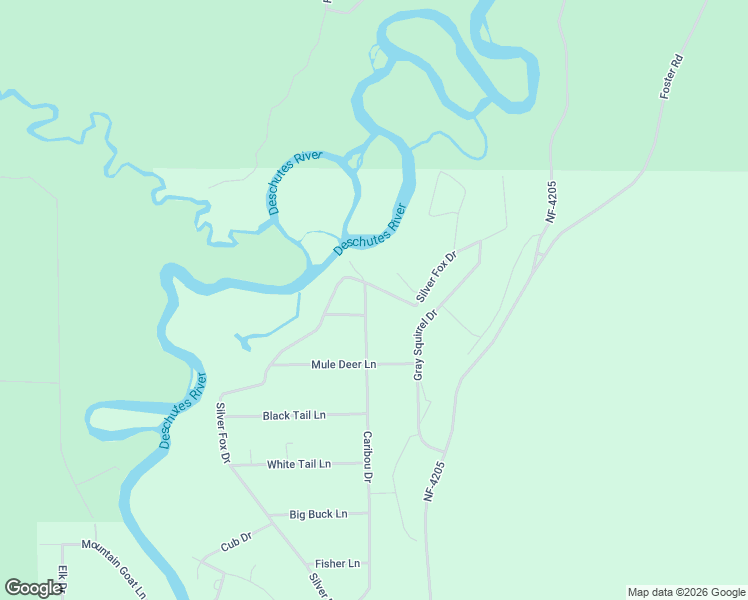 map of restaurants, bars, coffee shops, grocery stores, and more near 54690 Caribou Drive in Bend