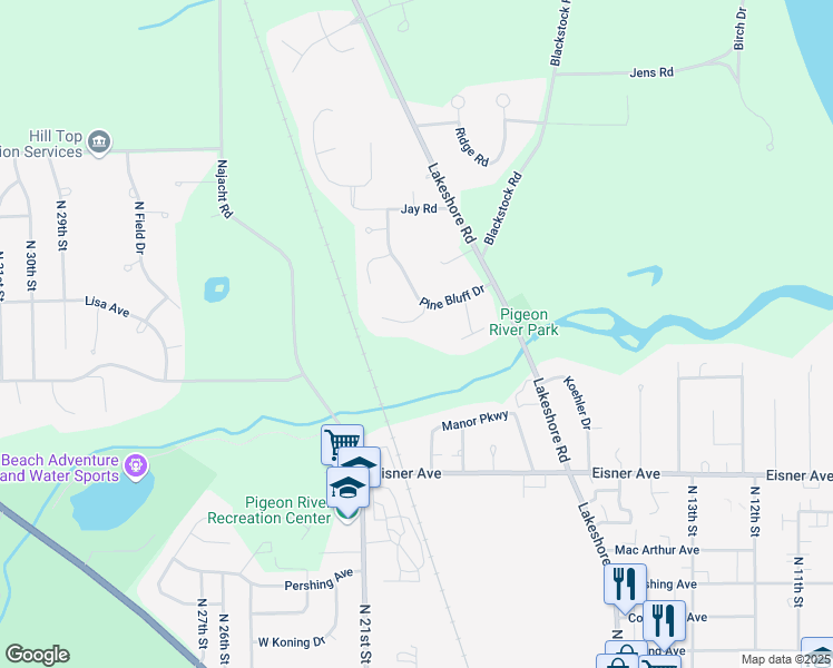map of restaurants, bars, coffee shops, grocery stores, and more near 1921 Arrowhead Court in Sheboygan