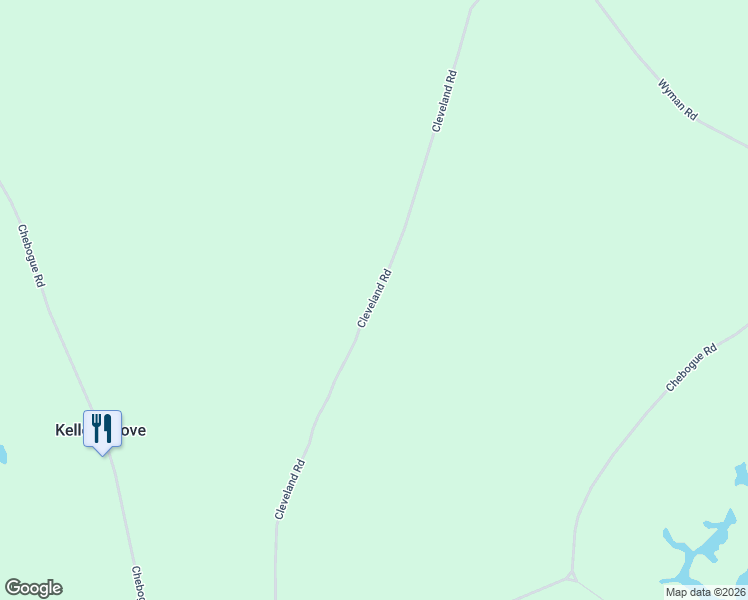 map of restaurants, bars, coffee shops, grocery stores, and more near Cleveland Road in Yarmouth