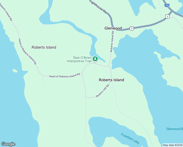 map of restaurants, bars, coffee shops, grocery stores, and more near Roberts Island Road in Glenwood