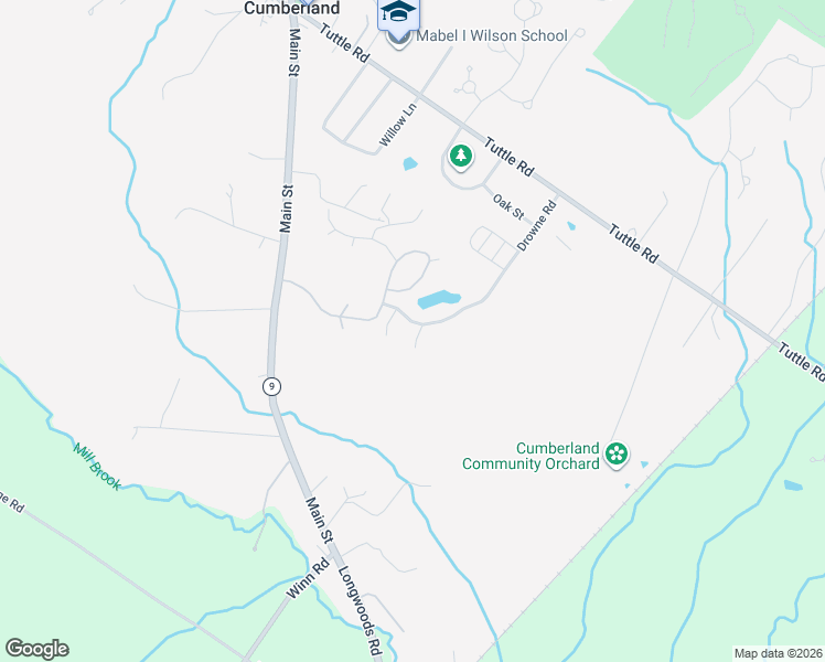 map of restaurants, bars, coffee shops, grocery stores, and more near 86 Wyman Way in Cumberland