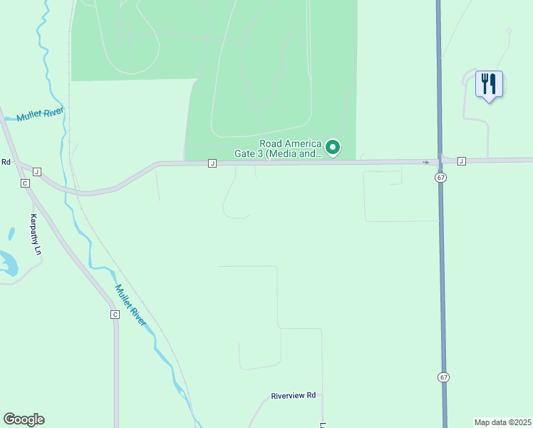 map of restaurants, bars, coffee shops, grocery stores, and more near N6803 Rocky Ln in Plymouth