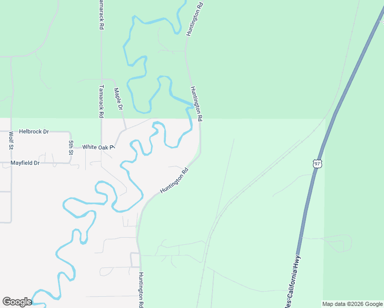 map of restaurants, bars, coffee shops, grocery stores, and more near 54735 Huntington Road in Bend