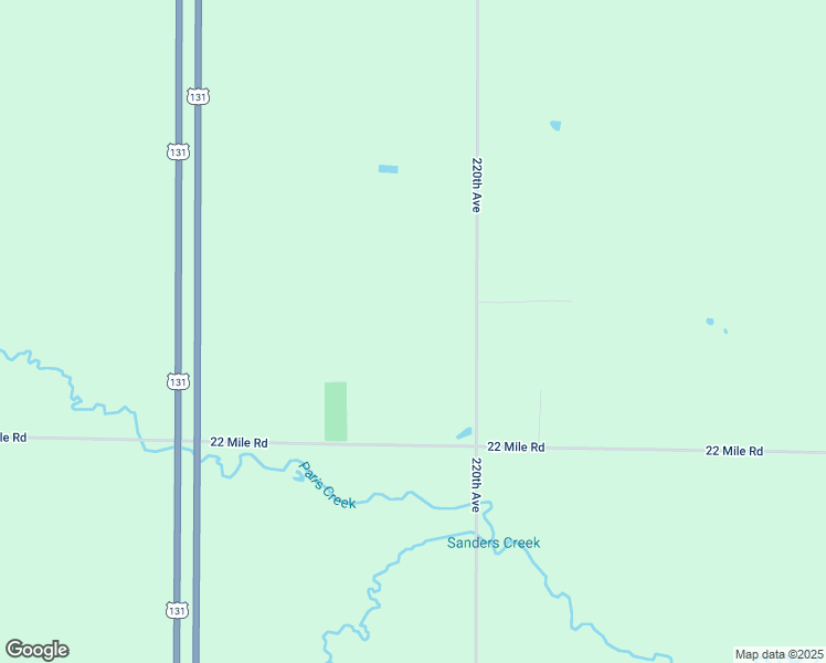 map of restaurants, bars, coffee shops, grocery stores, and more near 22225 220th Avenue in Green Charter Township