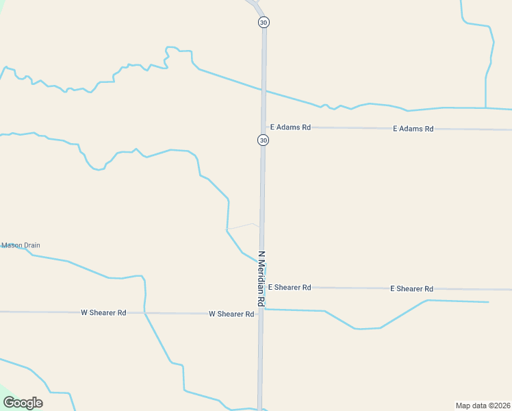 map of restaurants, bars, coffee shops, grocery stores, and more near 6163 North Meridian Road in Hope