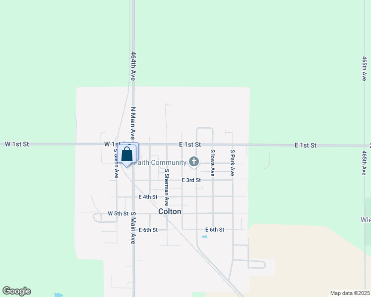 map of restaurants, bars, coffee shops, grocery stores, and more near 101-199 South Minnesota Avenue in Colton