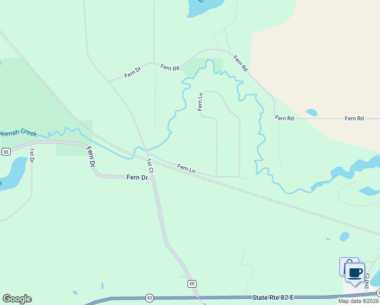 map of restaurants, bars, coffee shops, grocery stores, and more near W8898 Fern Lane in Oxford